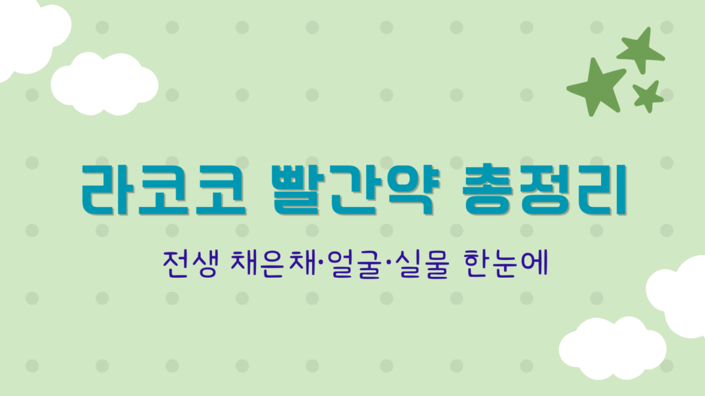 Block 라코코 빨간약 총정리 – 전생 채은채·얼굴·실물 한눈에
